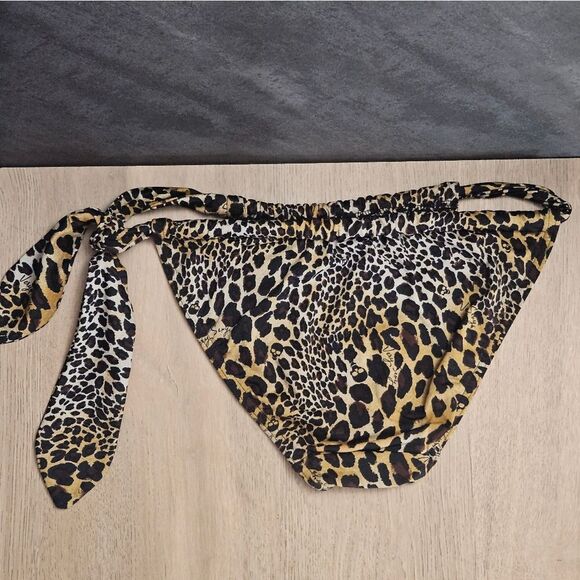 VICTORIA'S SECRET SWIM CHEETAH SKULL Y2K RETRO BOMBSHELL BIKINI 2 PIECE SWIMSUIT - Picture 9 of 11